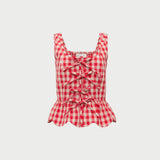 Loeffler Randall - Pilar Tie-Front Top
