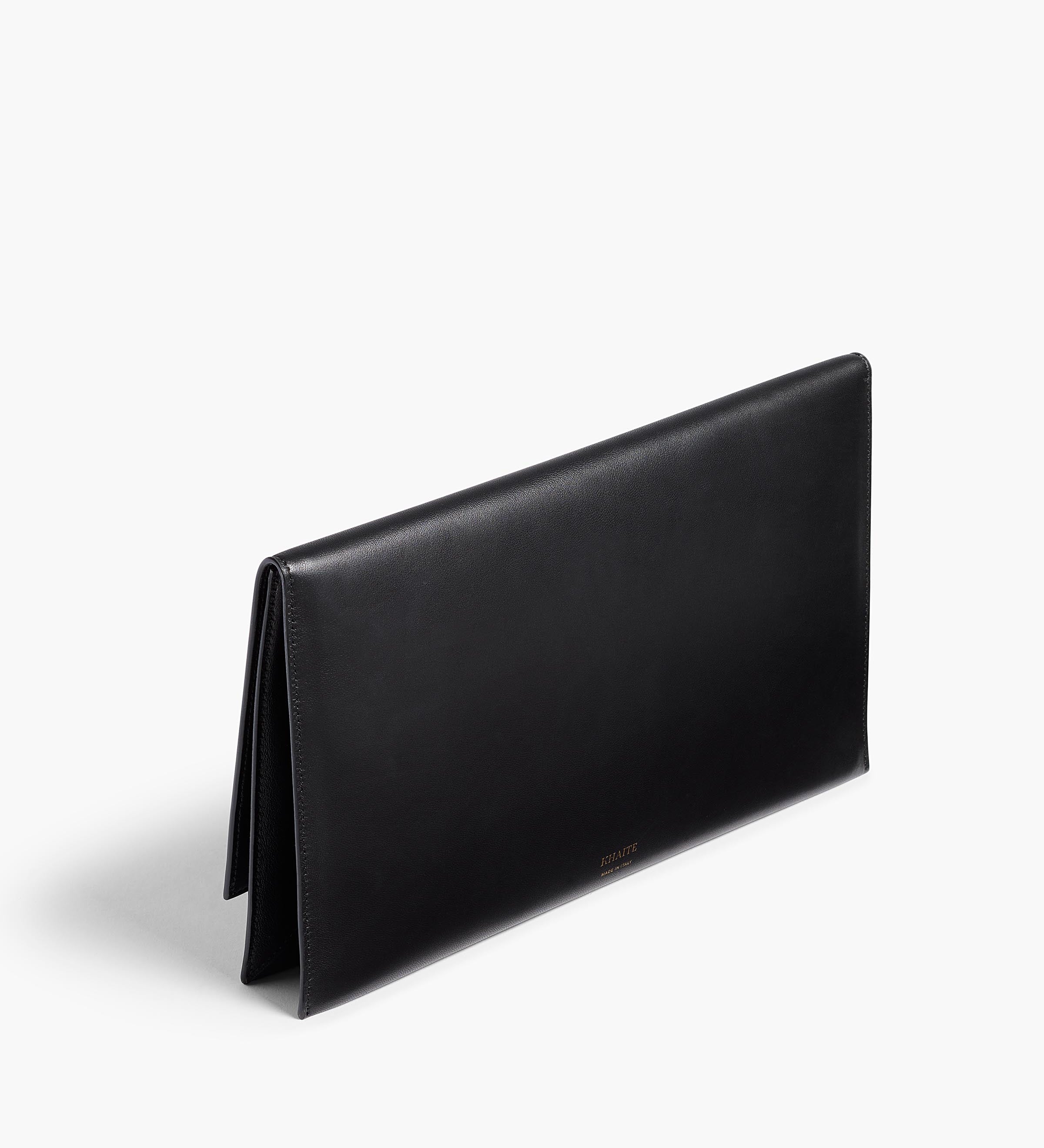 Khaite - Piper Clutch in Black Leather