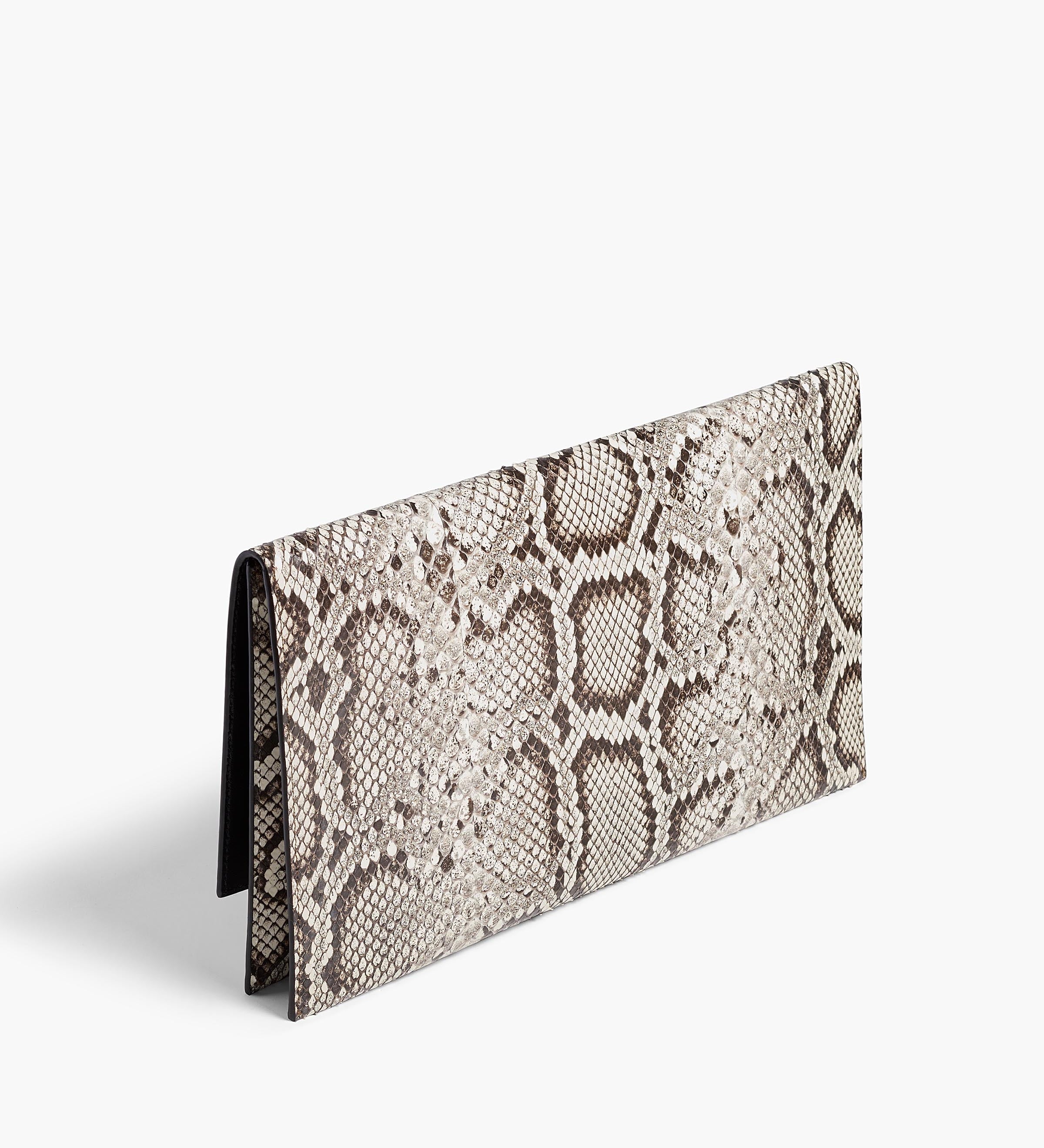 Khaite - Piper Clutch In Natural Python