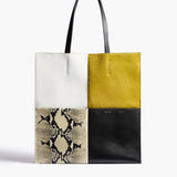 Khaite - Piper Patchwork Tote in Fern Multi