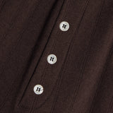 Leset - Pointelle Classic Crew Cardigan