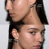 Dorsey - PORTER CUSHION - CUT EARRINGS IN MOISSANITE, STERLING SILVER