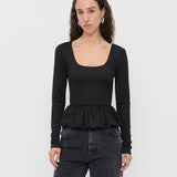 Loeffler Randall - Posie Peplum Top