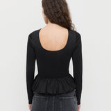 Loeffler Randall - Posie Peplum Top