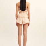 Posse - AURELIA STRAPLESS TOP - SHORTBREAD STRIPE