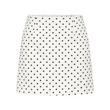 Posse - BEA SKIRT - CREAM BLACK POLKA DOT