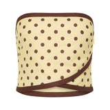 Posse - BOWIE STRAPLESS TOP - VANILLA/CHOC