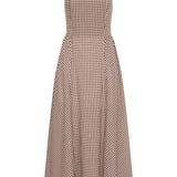 Posse - CALLIE DRESS - PETITE MOCHA GINGHAM