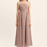 Posse - CALLIE DRESS - PETITE MOCHA GINGHAM