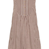 Posse - CALLIE SHIFT DRESS - PETITE MOCHA GINGHAM