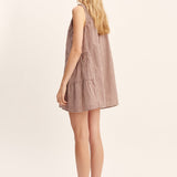Posse - CALLIE SHIFT DRESS - PETITE MOCHA GINGHAM
