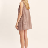 Posse - CALLIE SHIFT DRESS - PETITE MOCHA GINGHAM