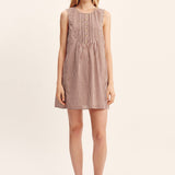 Posse - CALLIE SHIFT DRESS - PETITE MOCHA GINGHAM