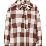 Posse - CALLIE SHIRT - MOCHA GINGHAM