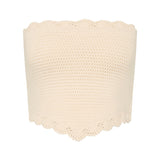Posse - DYLAN STRAPLESS TOP - PEARL