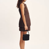 Posse - EMMA VEST - CHOCOLATE CREAM PINSTRIPE