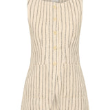 Posse - EMMA VEST - CREAM PINSTRIPE