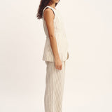 Posse - EMMA VEST - CREAM PINSTRIPE