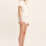 Posse - EZRA BLOUSE - VINTAGE WHITE