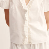 Posse - EZRA BLOUSE - VINTAGE WHITE