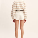 Posse - HUGO JUMPER - BEIGE IVORY STRIPE