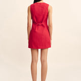 Posse - MATILDA BUTTON DOWN MINI - RED