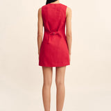 Posse - MATILDA BUTTON DOWN MINI - RED