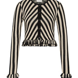 Posse - MILES CARDIGAN - CREAM & BLACK