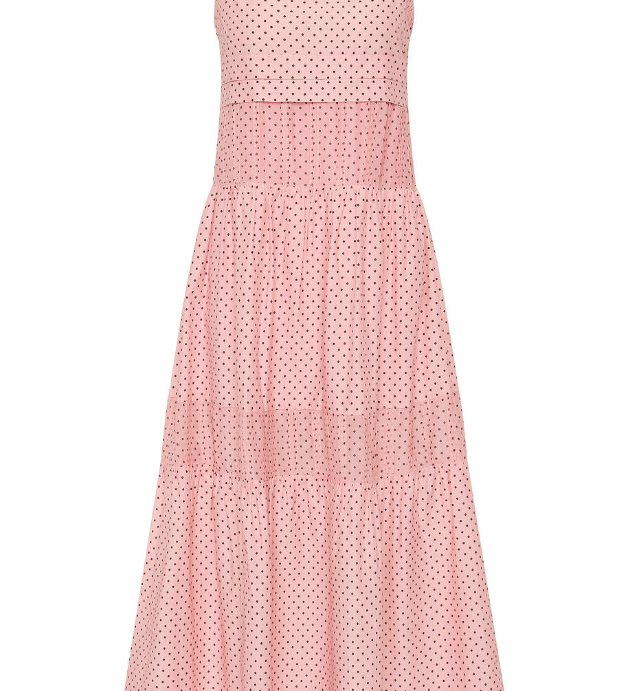 Posse - PEARL DRESS - BERRY CHOC POLKA DOT