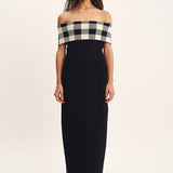 Posse - PIPPA OFF THE SHOULDER DRESS - HERITAGE PLAID