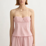 Posse - PEARL CAMI - BERRY CHOC POLKA DOT