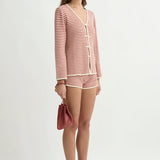 Posse - KASH CARDIGAN - PINK STRIPE