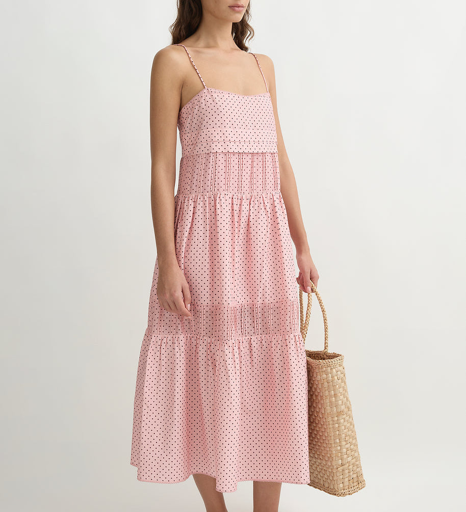 Posse - PEARL DRESS - BERRY CHOC POLKA DOT