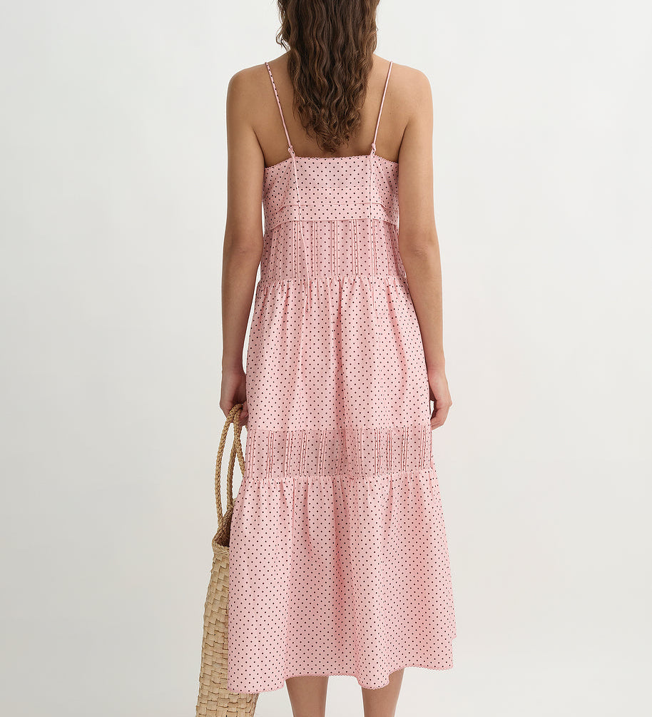Posse - PEARL DRESS - BERRY CHOC POLKA DOT
