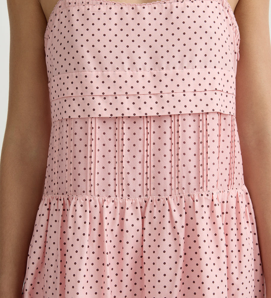 Posse - PEARL DRESS - BERRY CHOC POLKA DOT