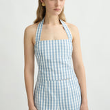 Posse - HEIDI TOP - BLUE GINGHAM