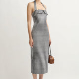 Posse - CHIARA DRESS - BLACK/WHITE