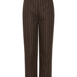 Posse - THEA TROUSER - CHOCOLATE CREAM PINSTRIPE
