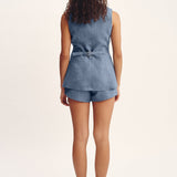 Posse - THEA SHORT - STEEL BLUE
