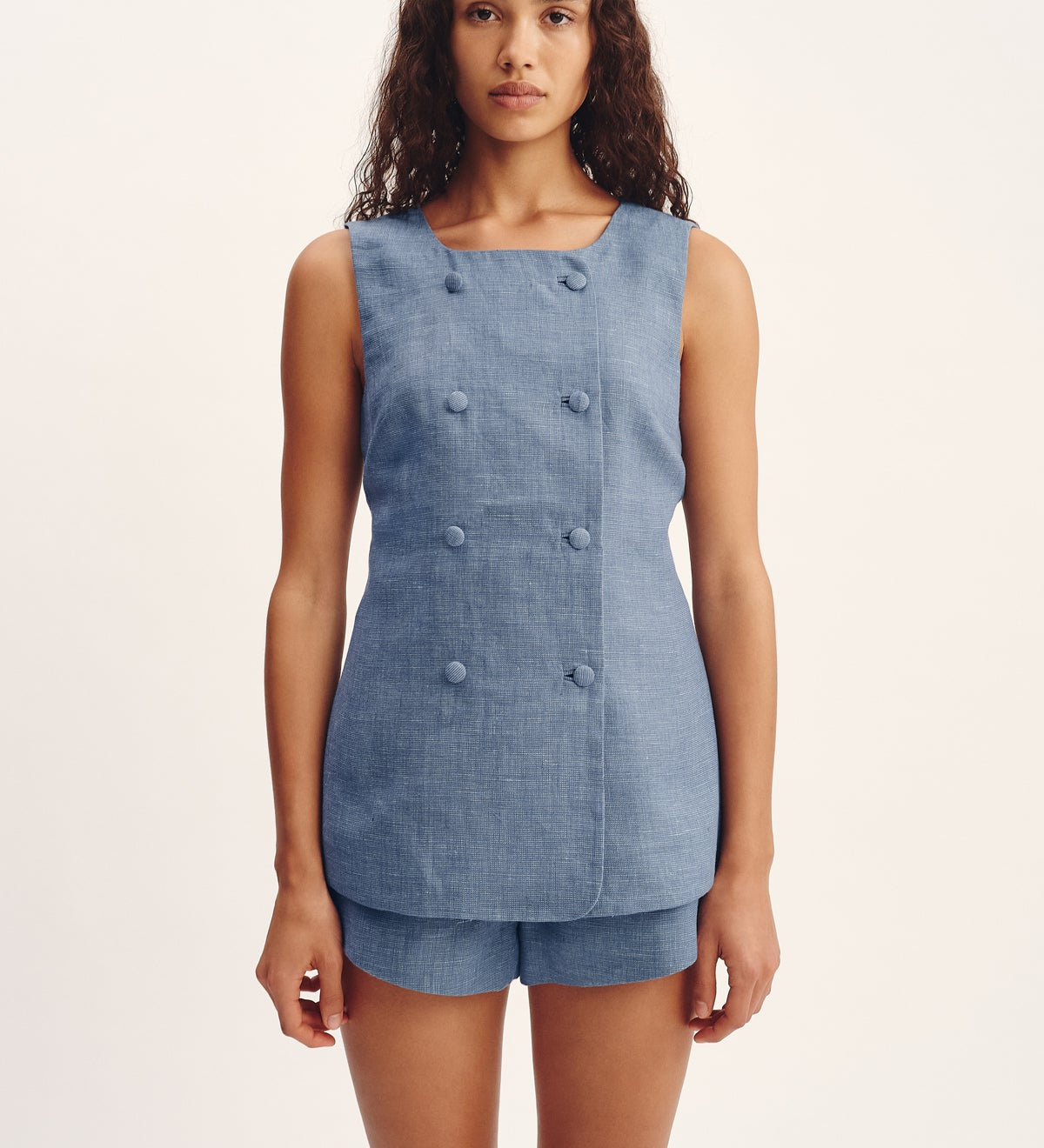 Posse - THEA VEST - STEEL BLUE