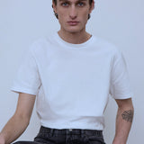 FRAME Logo Tee -- Blanc