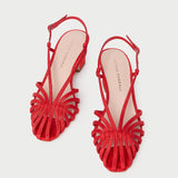 Loeffler Randall - Priscilla Red Moiré Heeled Sandal