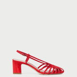 Loeffler Randall - Priscilla Red Moiré Heeled Sandal