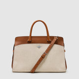 Métier - Private Eye Natural Linen and Buffalo Cognac