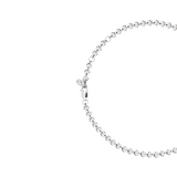 Dorsey - FLOATING ETERNITY ANKLET IN 3.5MM MOISSANITE, STERLING SILVER
