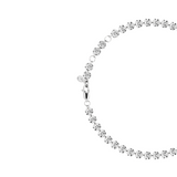 Dorsey - FLOATING ETERNITY ANKLET IN 5MM MOISSANITE, STERLING SILVER