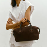 Métier - Vérité City Small Suede Chocolate and Elvis Black