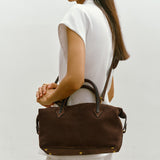 Métier - Vérité City Small Suede Chocolate and Elvis Black