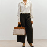 Métier - Private Eye Natural Linen and Buffalo Cognac