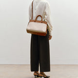 Métier - Private Eye Natural Linen and Buffalo Cognac